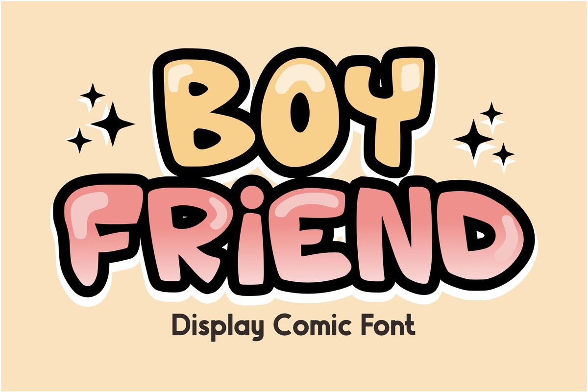 Schriftart Boy Friend