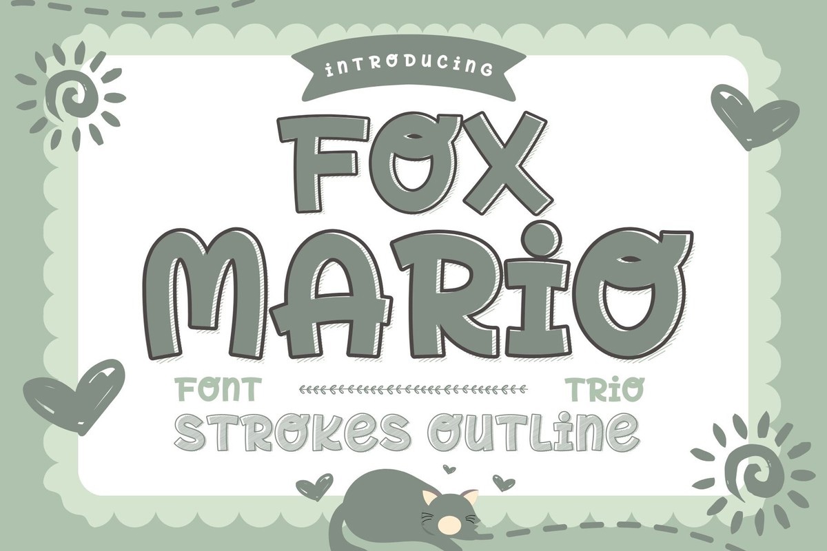 Schriftart Fox Mario