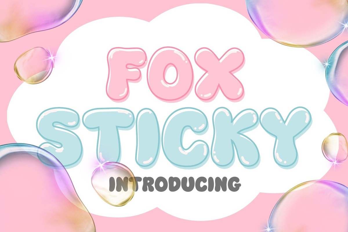 Schriftart Fox Sticky