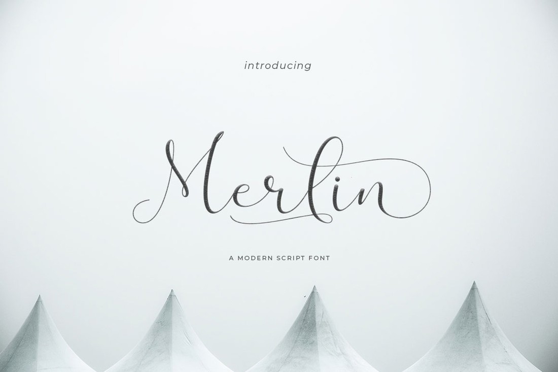 Schriftart Merlin Script