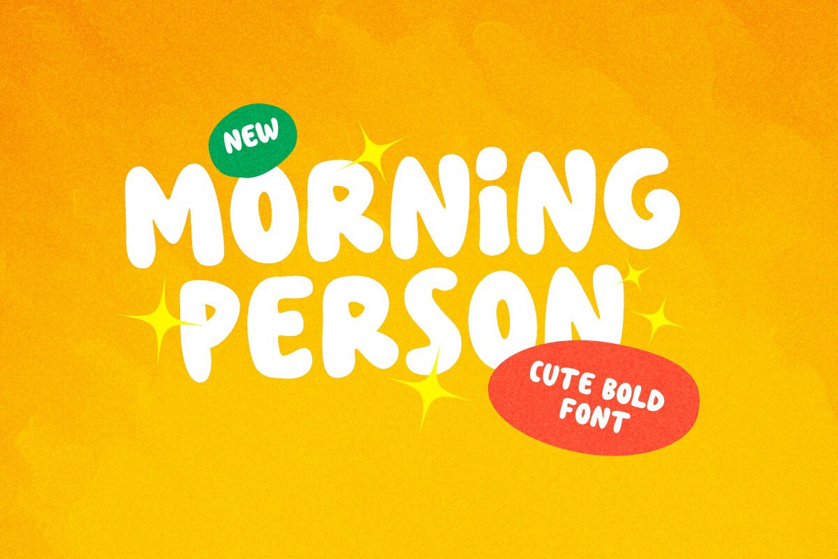 Schriftart Morning Person