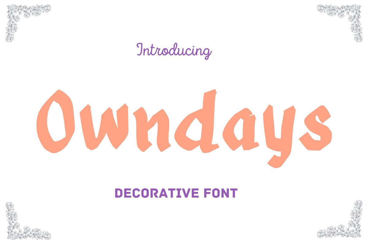 Schriftart OwnDays