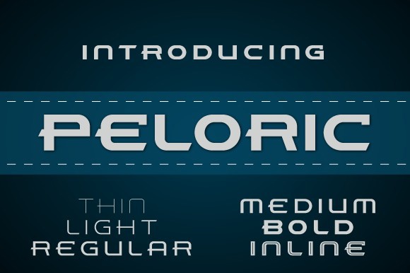 Schriftart Peloric