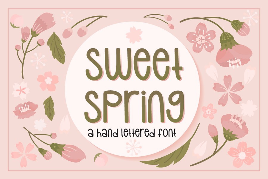 Schriftart Sweet Spring