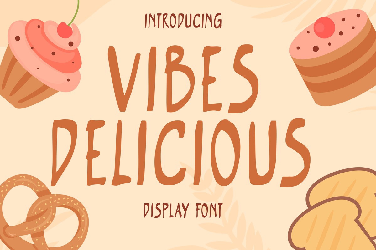 Schriftart Vibes Delicious