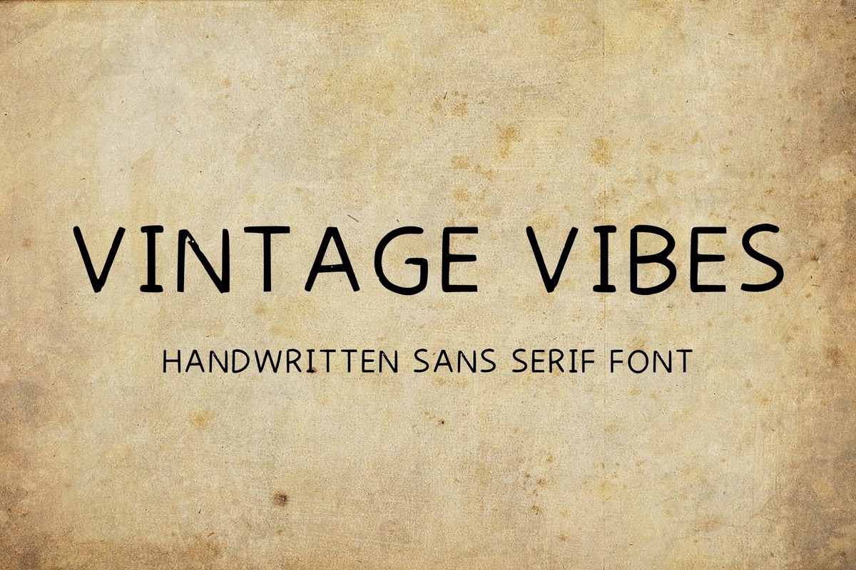 Schriftart Vintage Vibes