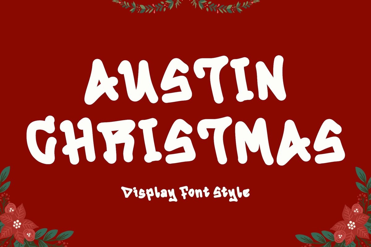 Schriftart Austin Christmas