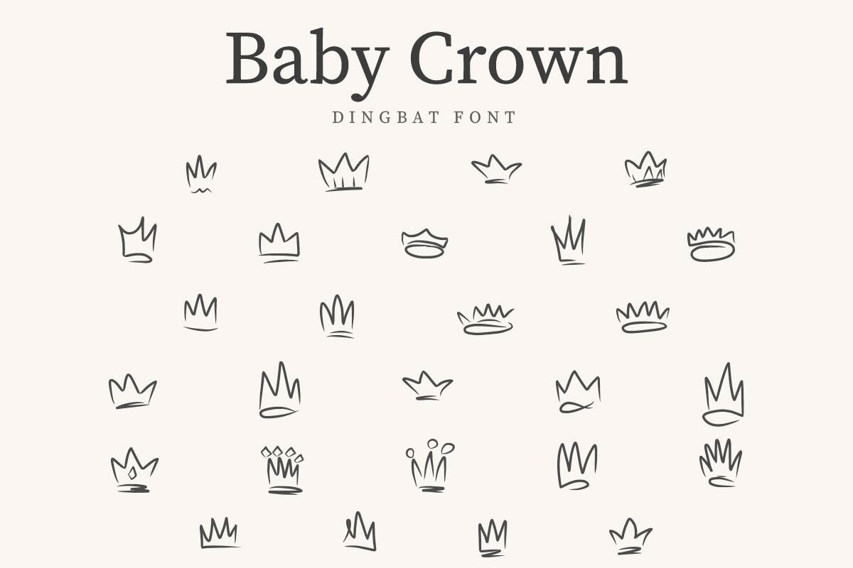 Schriftart BabyCrown