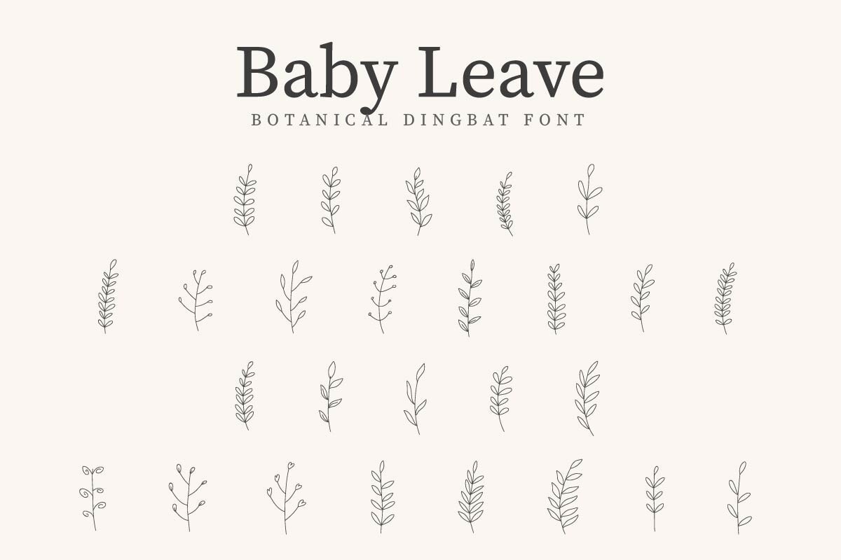 Schriftart BabyLeave