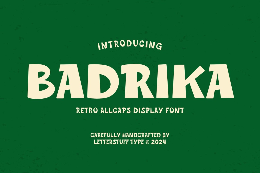 Schriftart Badrika