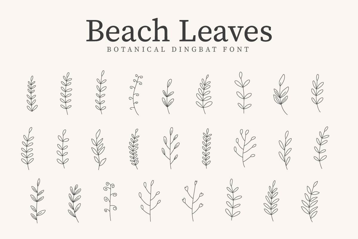 Schriftart BeachLeave