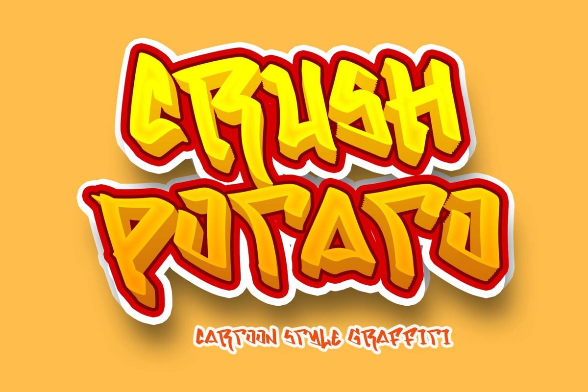 Schriftart Crush Potato