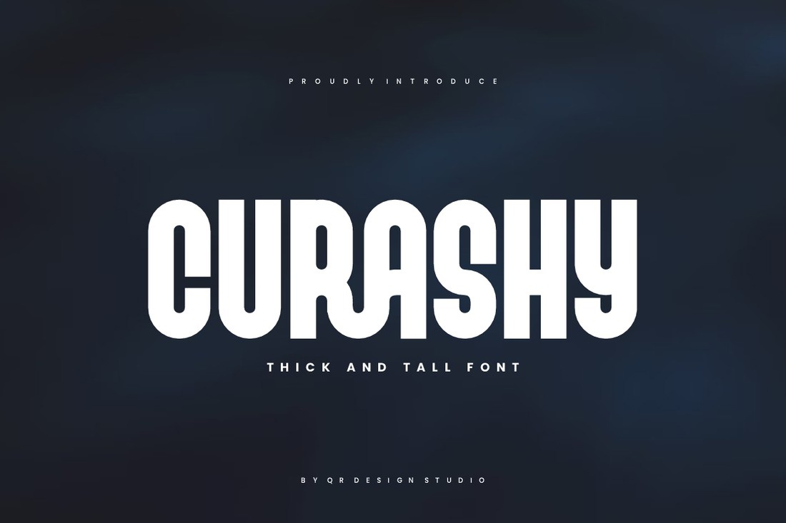 Schriftart Curashy