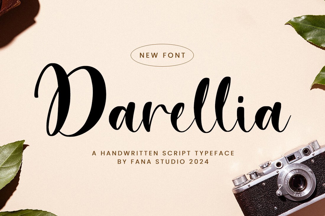 Schriftart Darellia