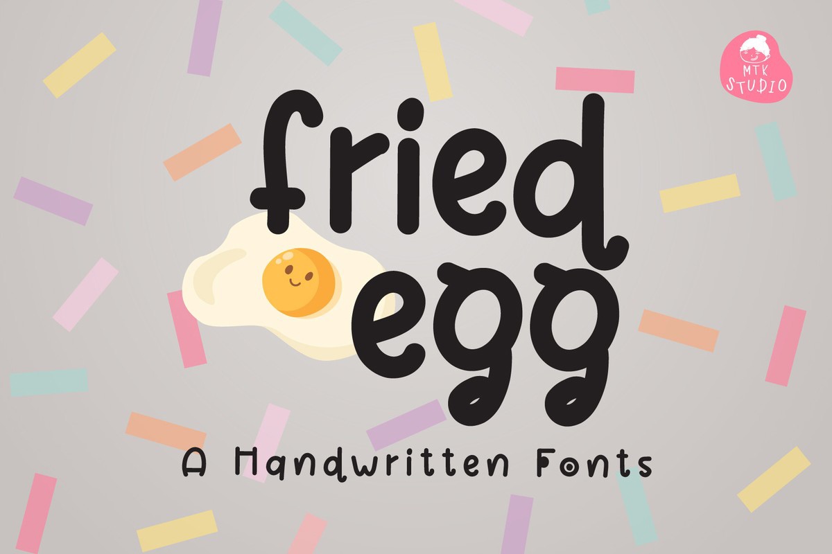 Schriftart FriedEGG