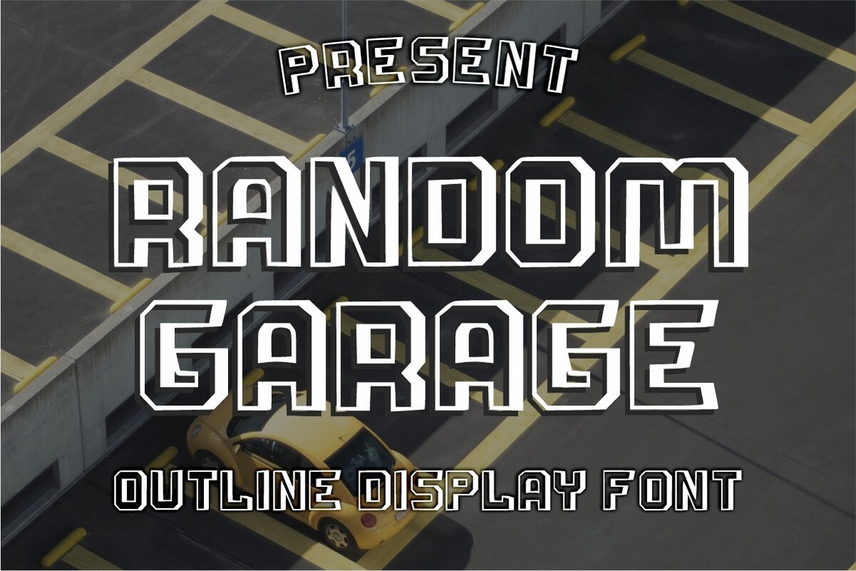 Schriftart Random Garage