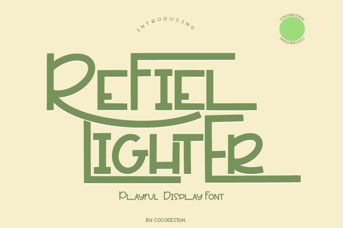 Schriftart Refiel Lighter