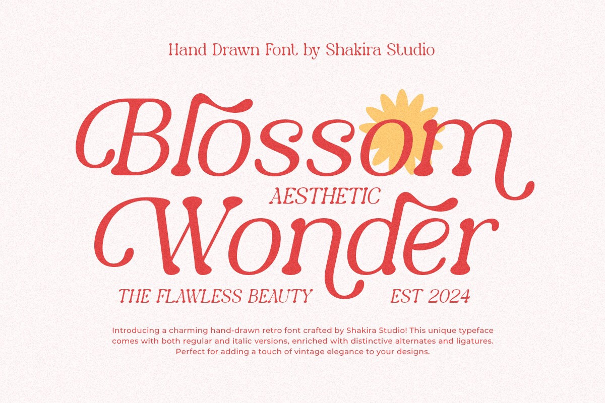 Schriftart Blossom Wonder