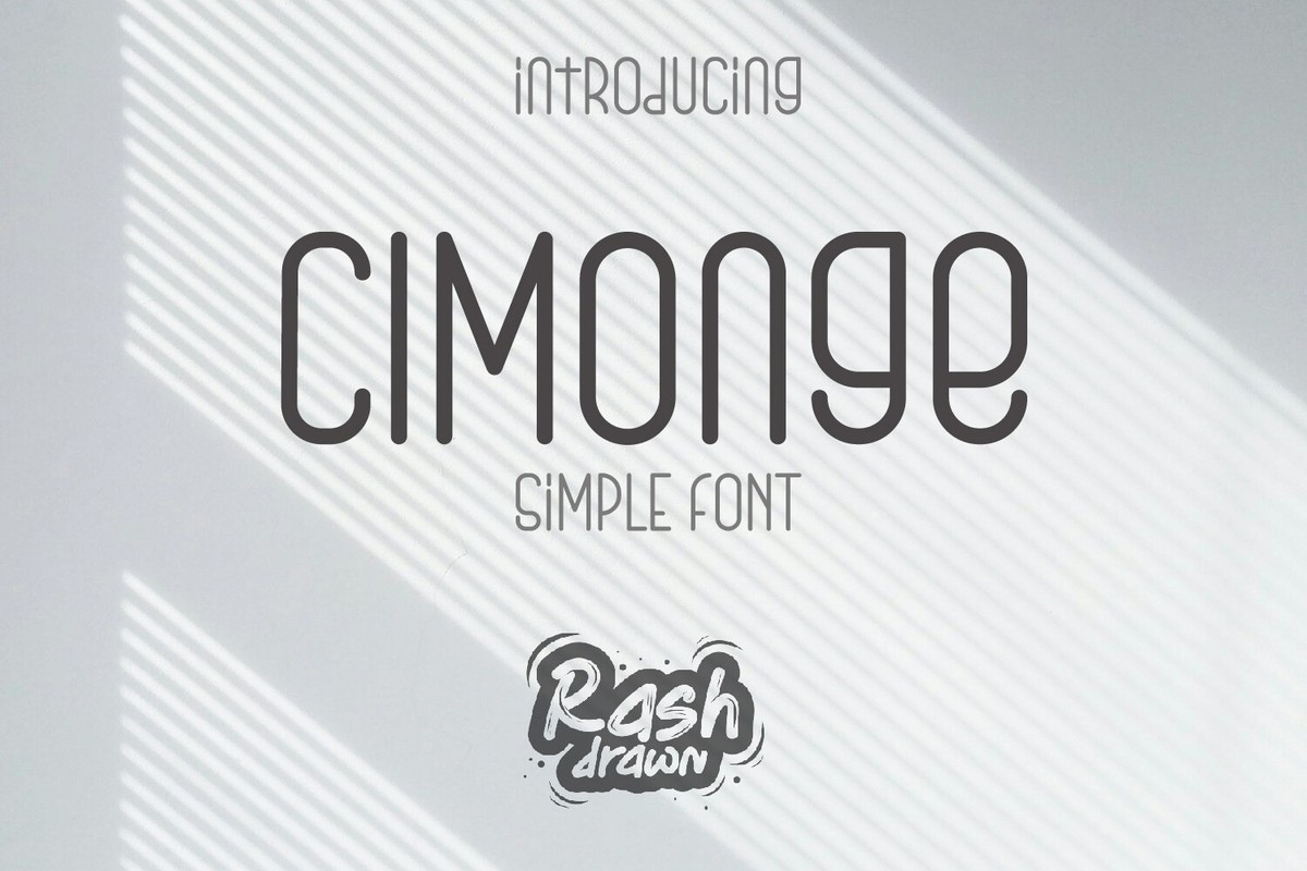 Schriftart Cimonge