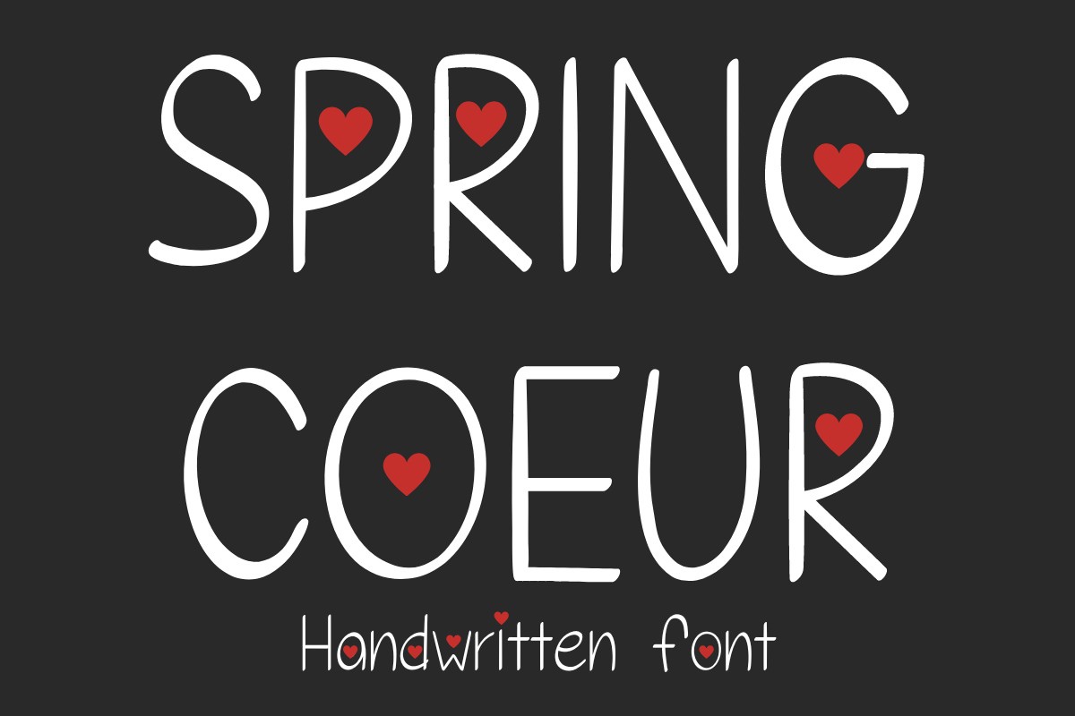 Schriftart Springcoeur