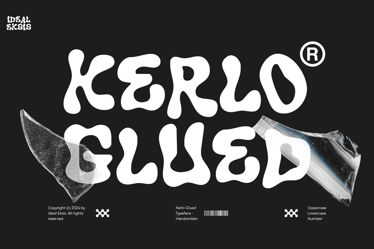 Schriftart Kerlo Glued