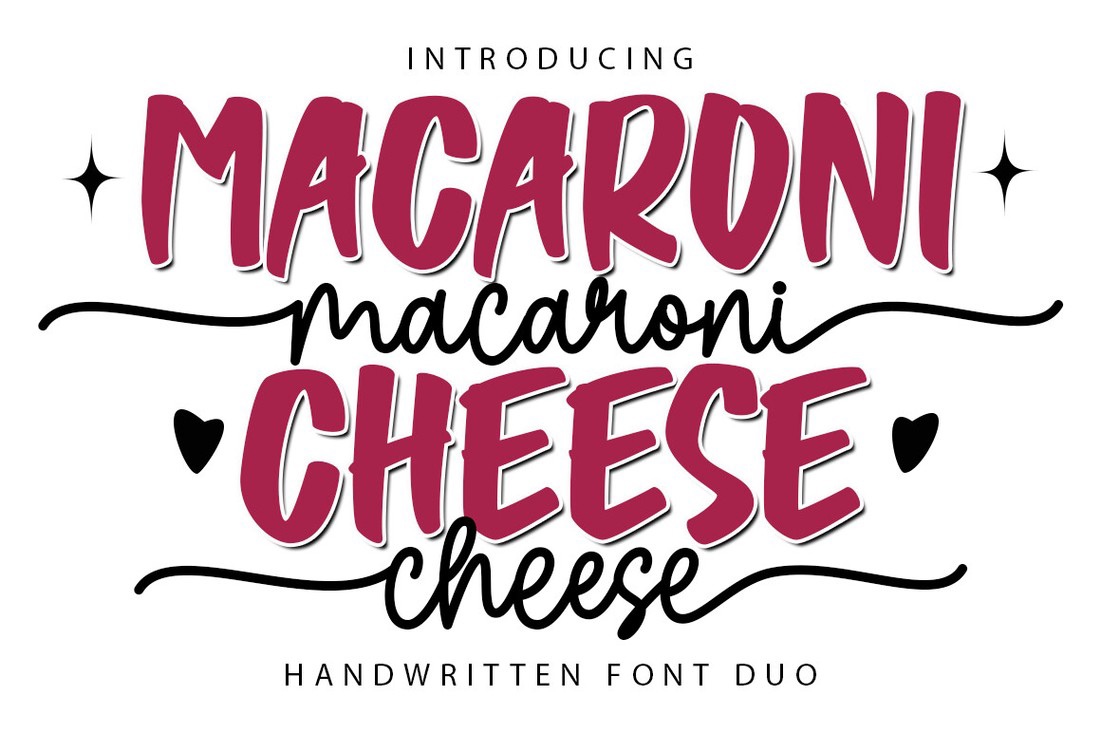 Schriftart Macaroni Cheese Duo