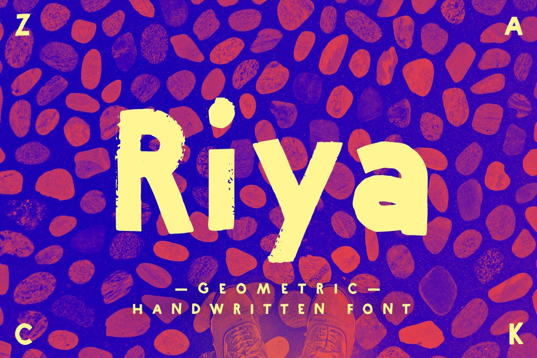 Schriftart Riya