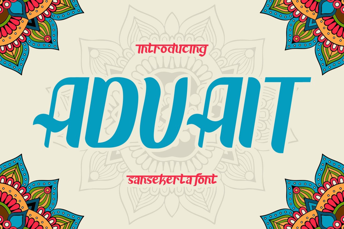 Schriftart Advait