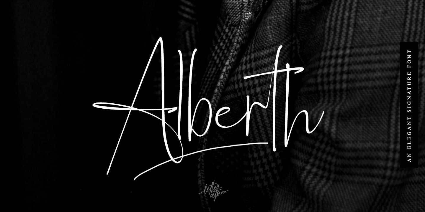 Schriftart Alberth