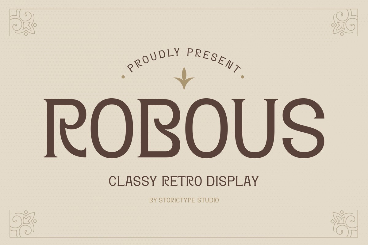 Schriftart Robous