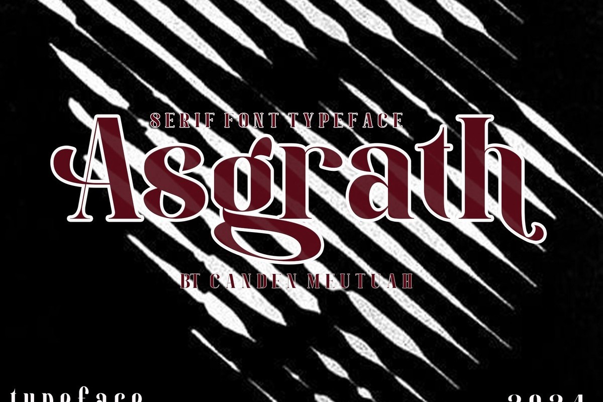 Schriftart Asgrath