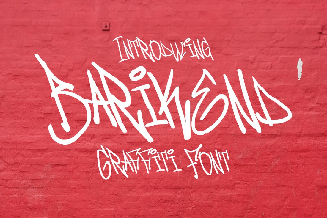 Schriftart Barikend Graffiti