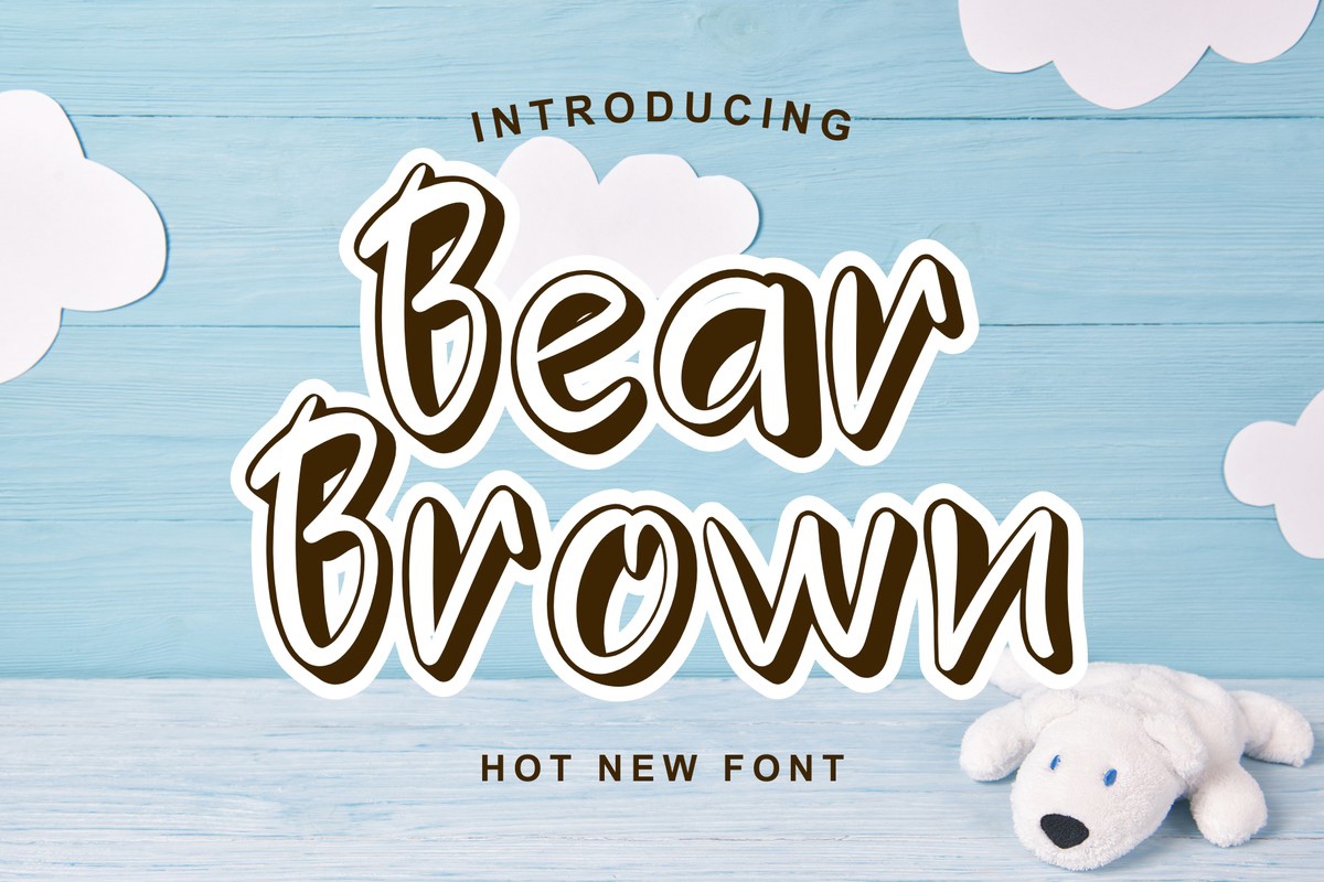 Schriftart Bear Brown