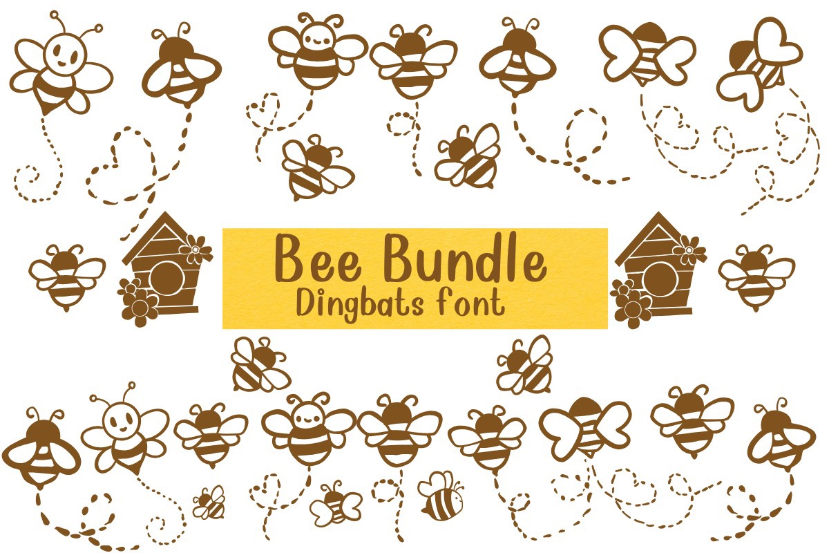 Schriftart Bee Bundle