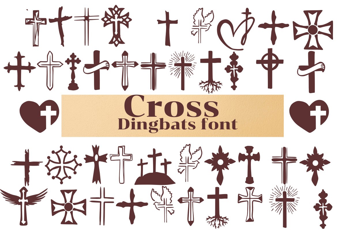 Schriftart Cross