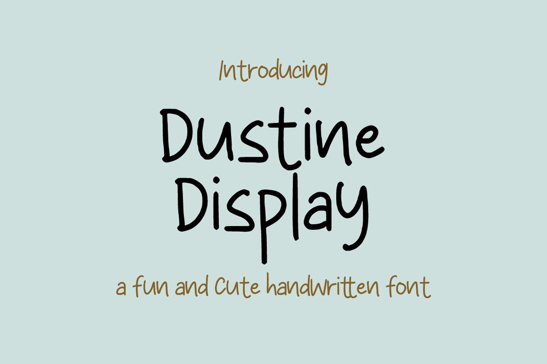 Schriftart Dustine Display