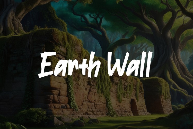 Schriftart Earth Wall