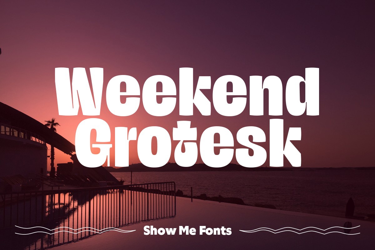 Schriftart Weekend Grotesk