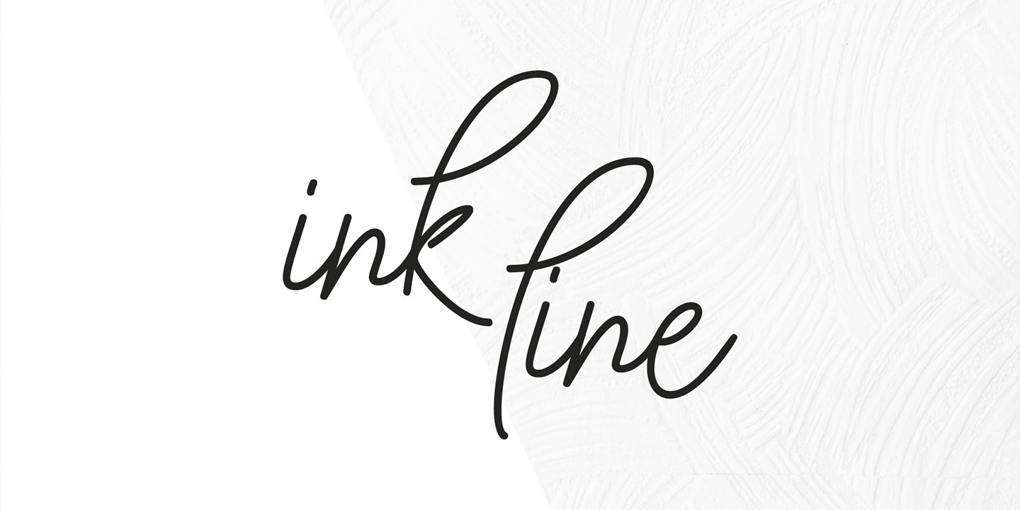 Schriftart Ink Line