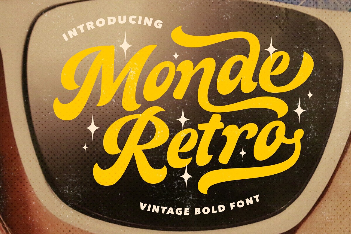 Schriftart Monde Retro