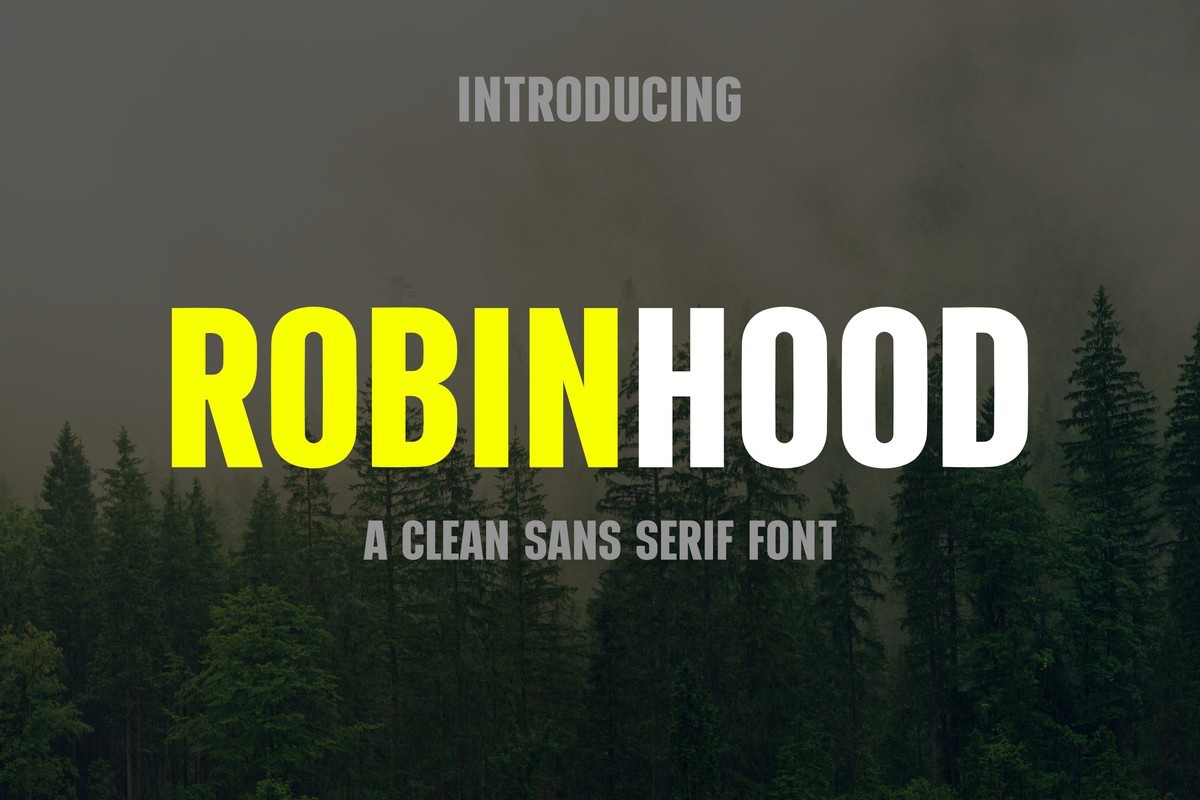 Schriftart Robinhood