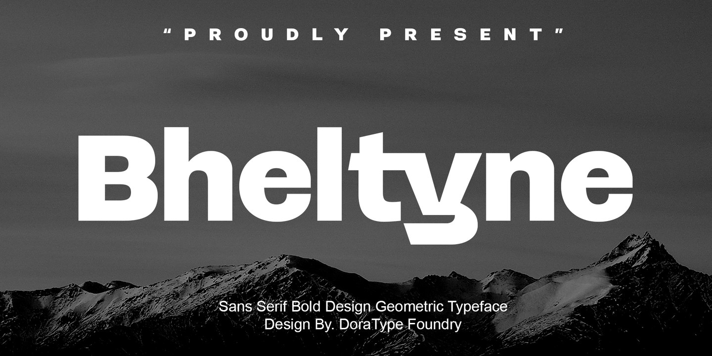 Schriftart Bheltyne