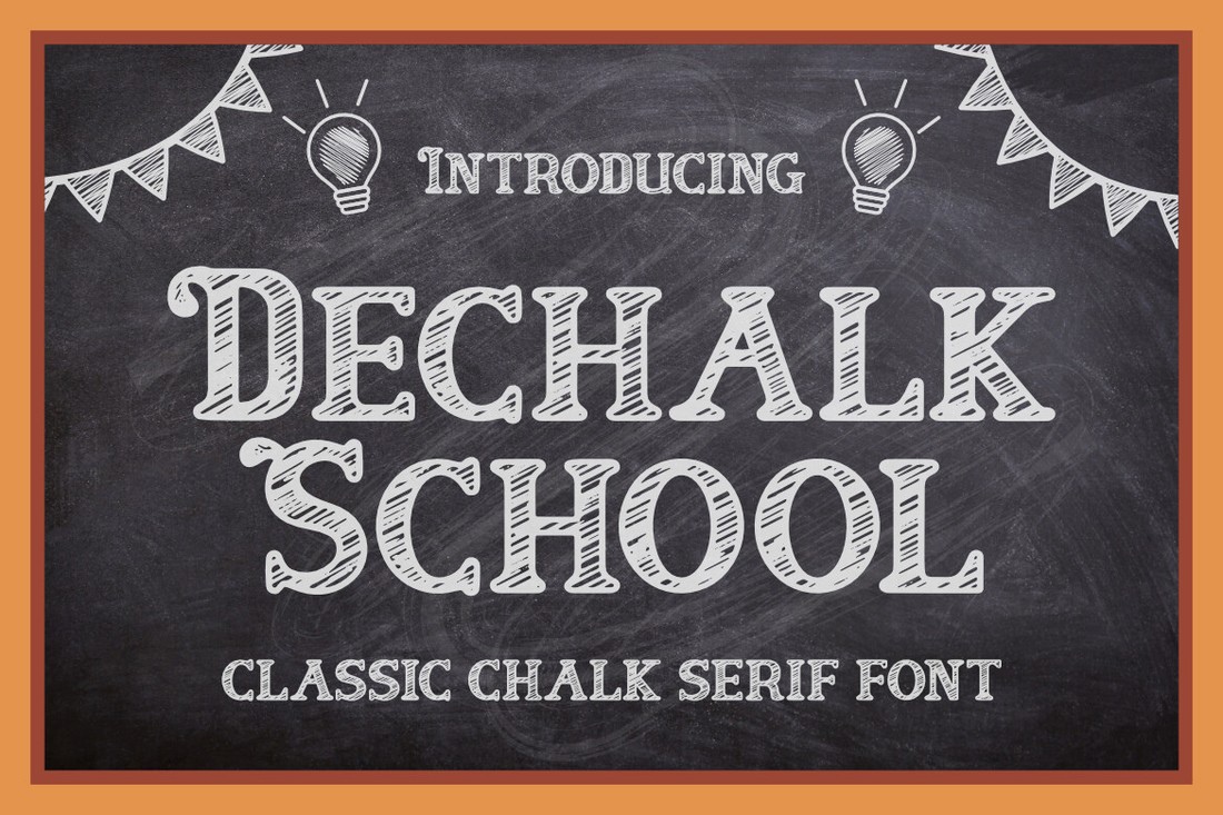 Schriftart Dechalk School