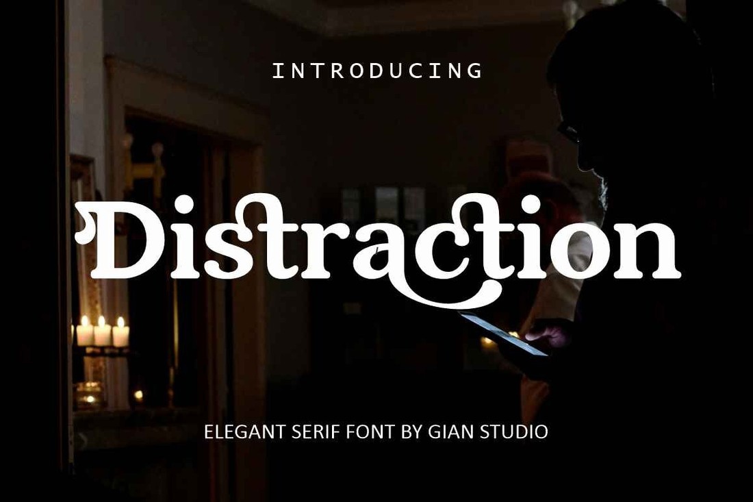 Schriftart Distraction