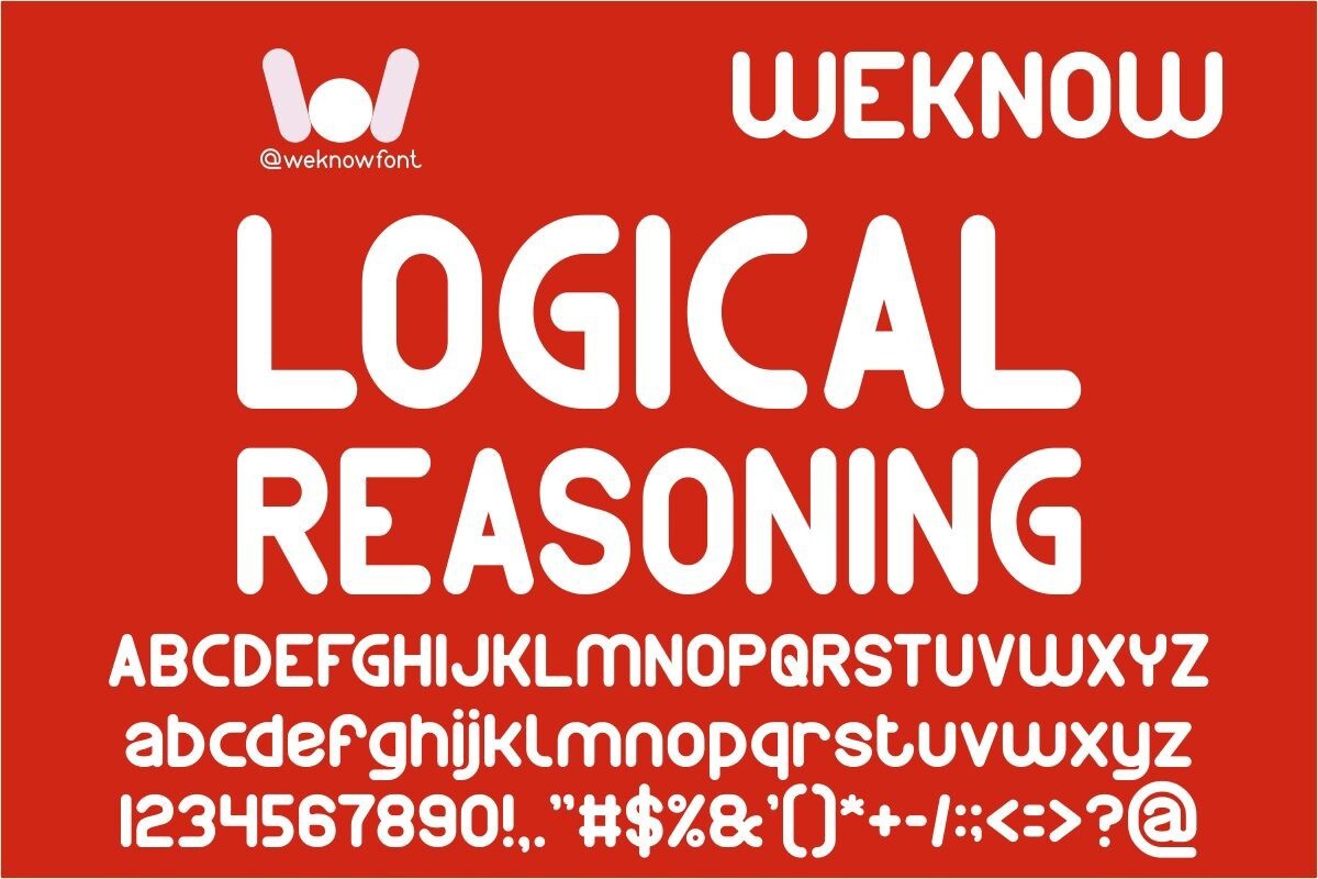 Schriftart Logical Reasoning