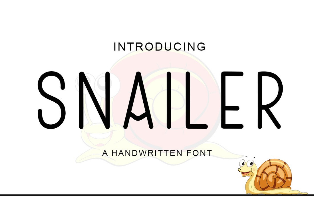 Schriftart Snailer