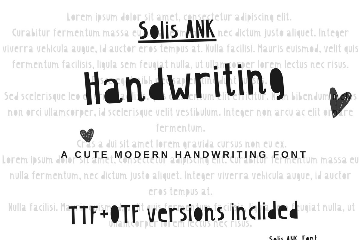 Schriftart Solis Ank