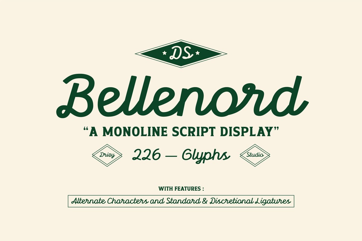 Schriftart Bellenord