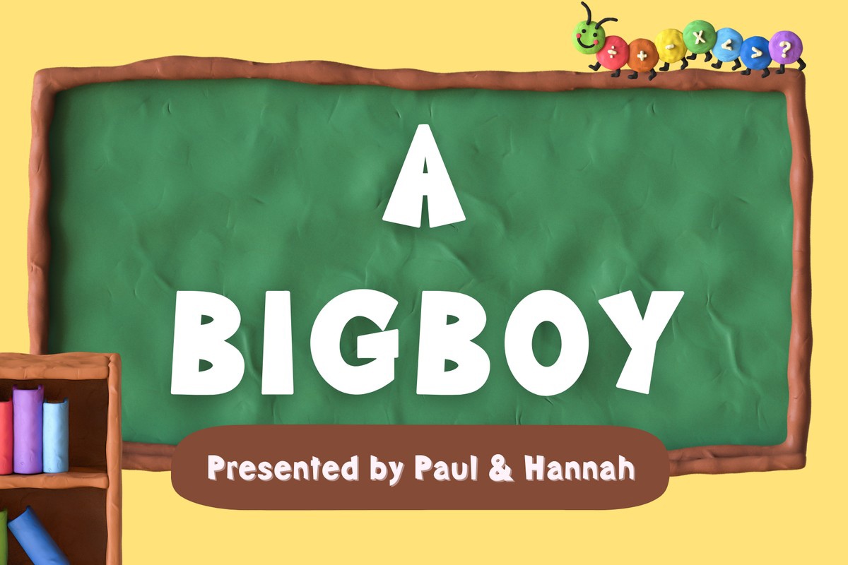 Schriftart A Bigboy