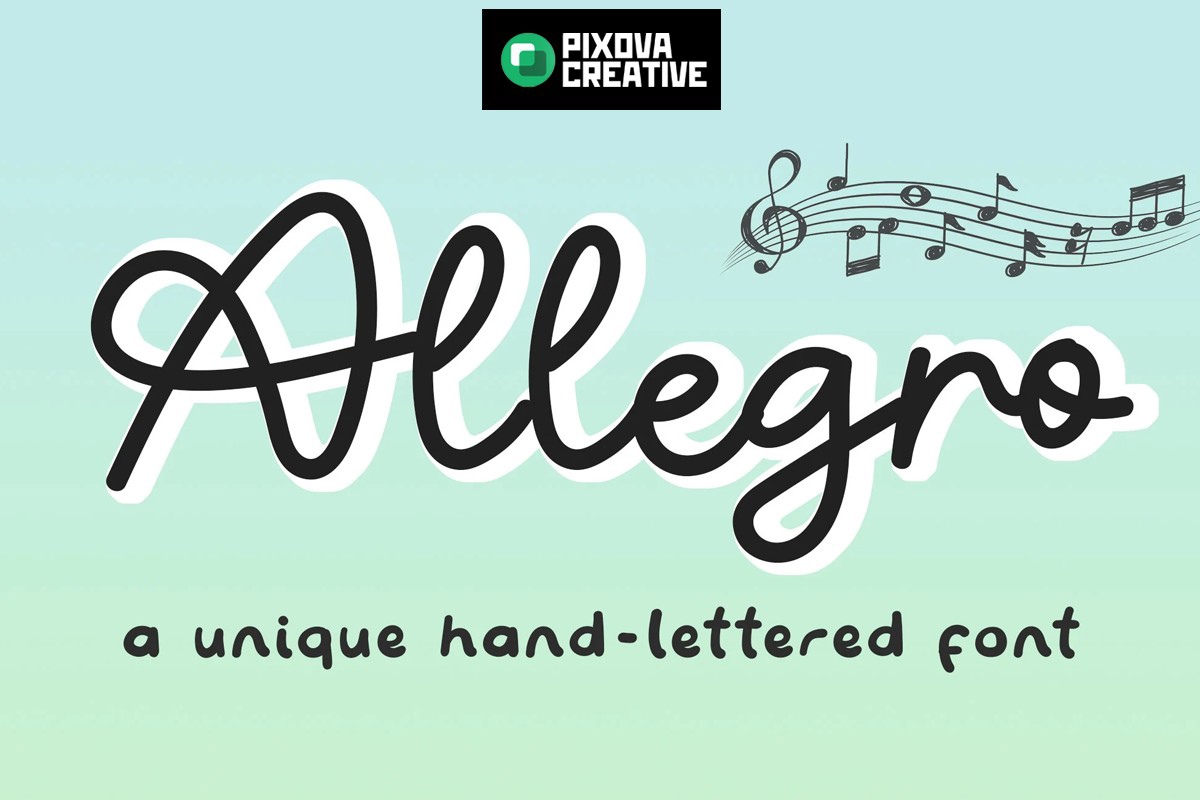 Schriftart Allegro